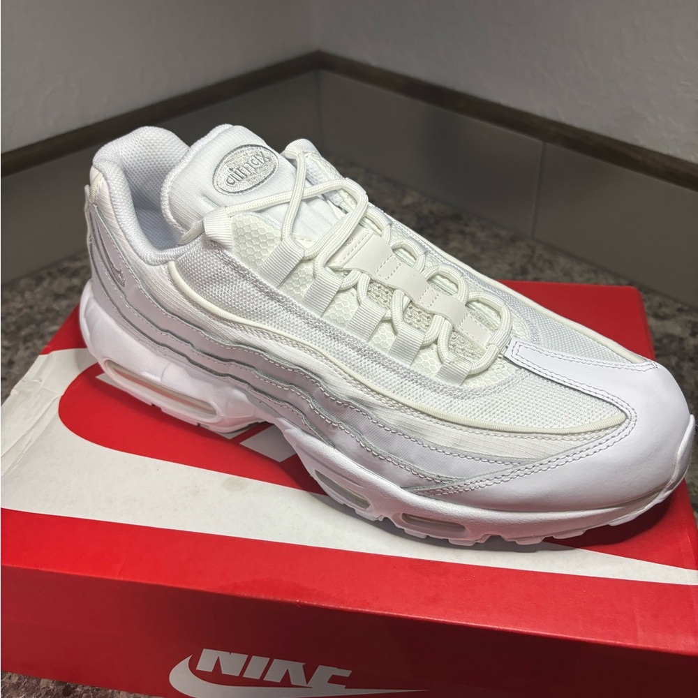 Nike Air Max 95 Essential "White/White-Grey Fog" Men's Running Shoes